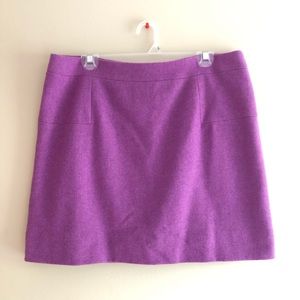 J. Crew Pink/Purple Wool Skirt